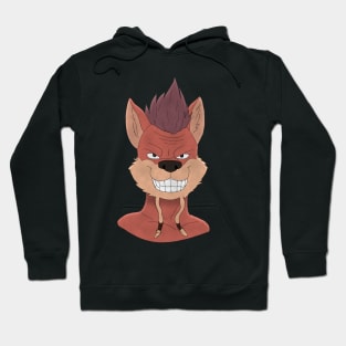 Anthro fox face Hoodie